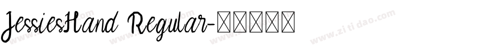 JessiesHand Regular字体转换